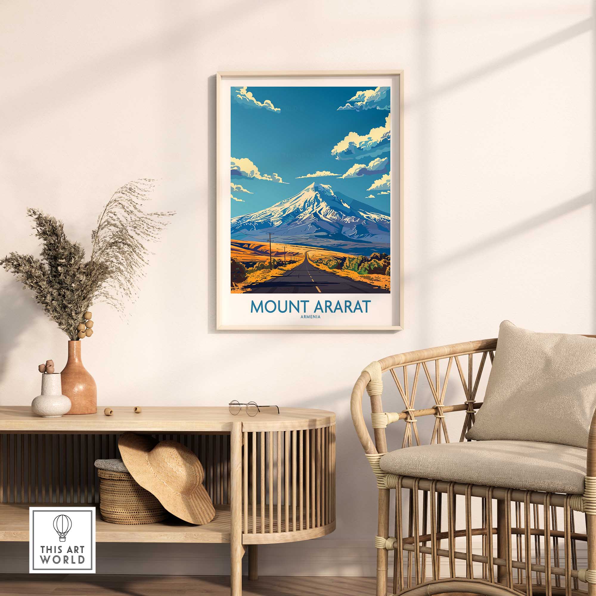 Mount Ararat Travel Print Armenia-This Art World