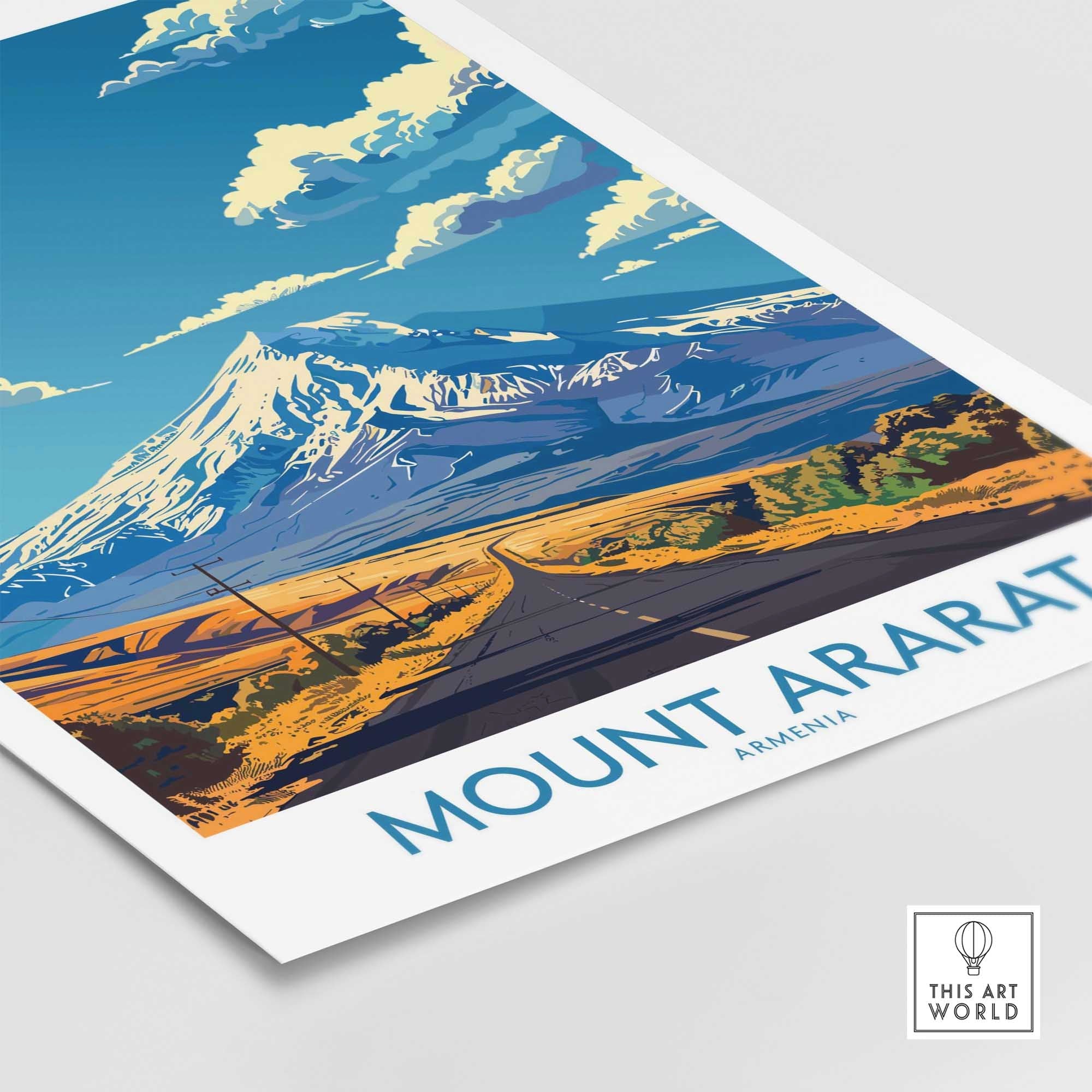 Mount Ararat Travel Print Armenia-This Art World