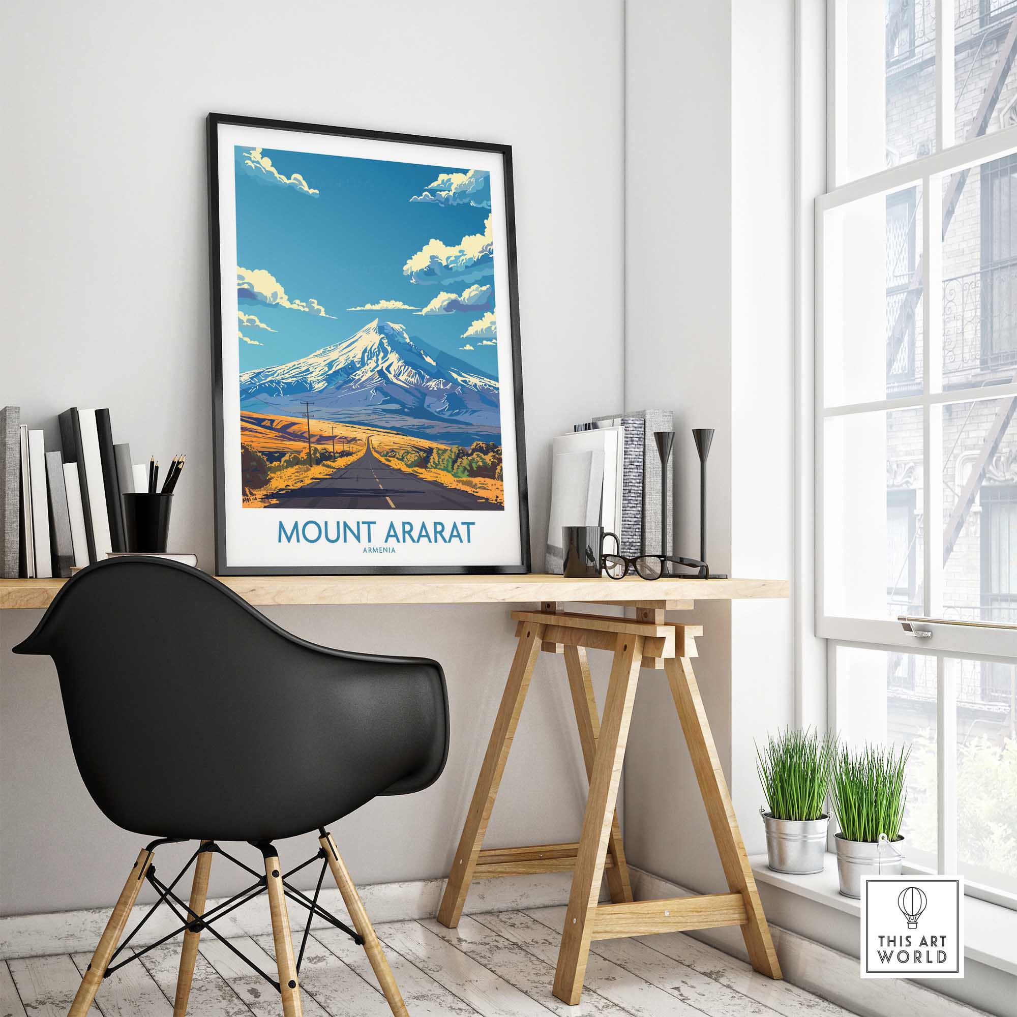 Mount Ararat Travel Print Armenia-This Art World