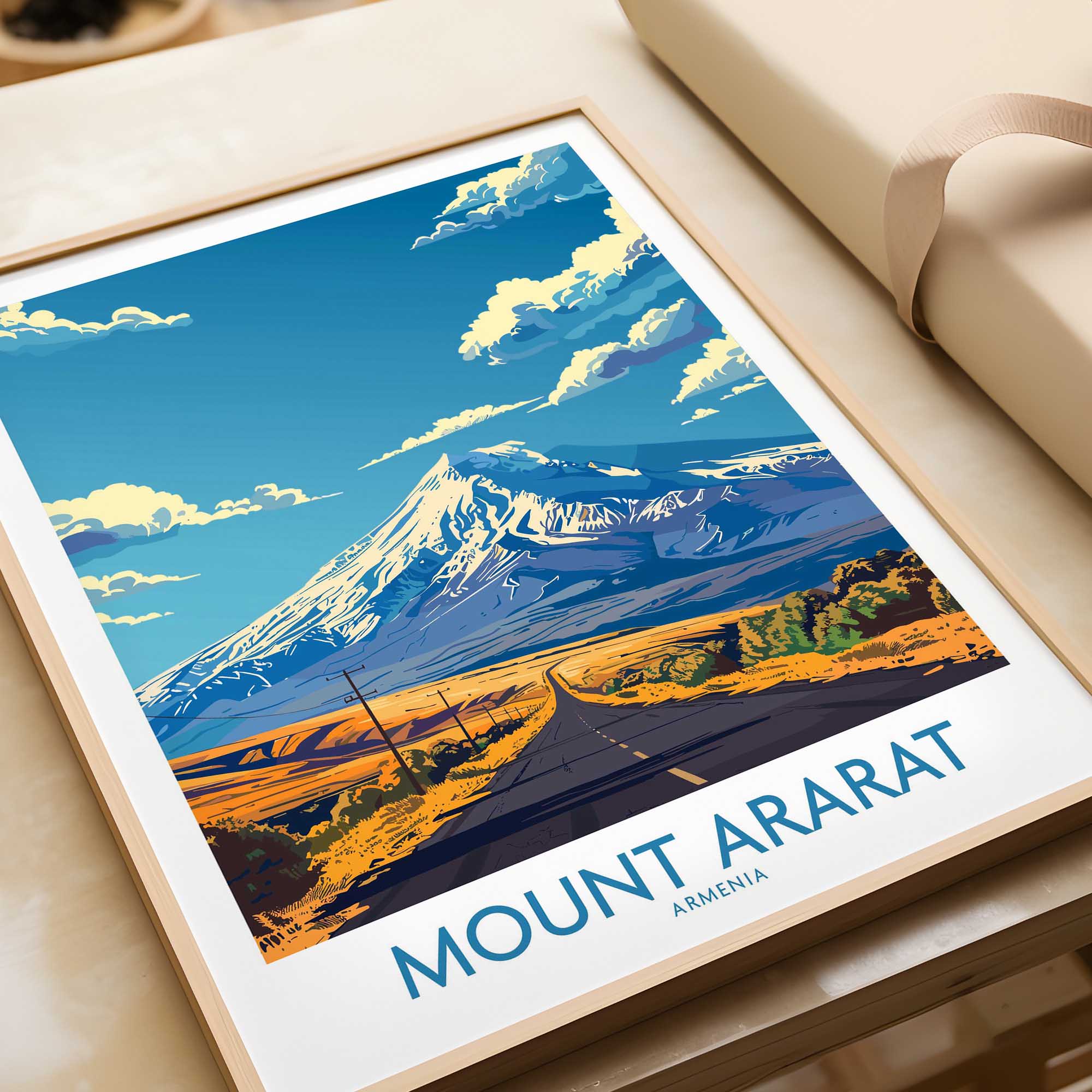 Mount Ararat Travel Print - Stunning Armenia Poster