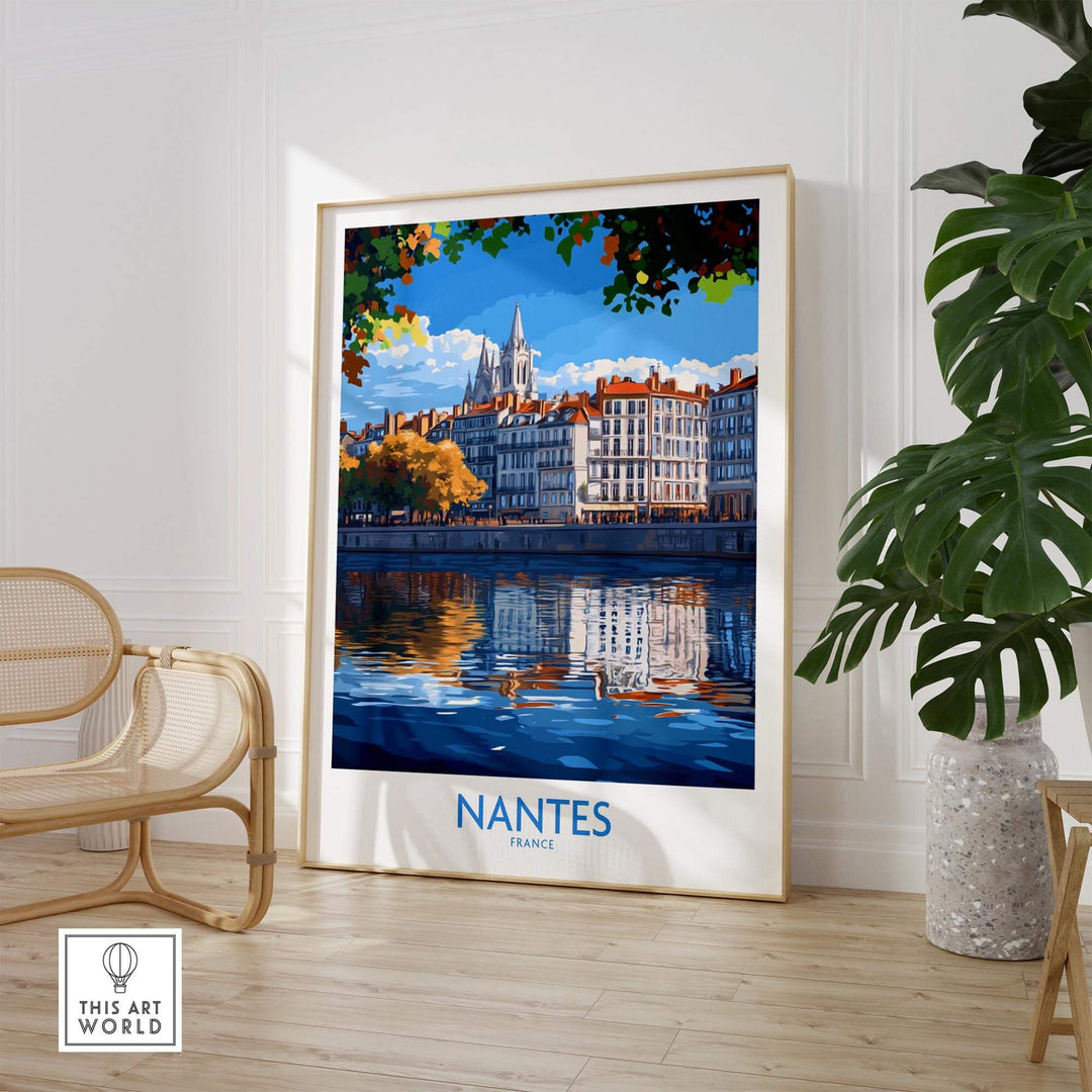 Nantes Travel Poster