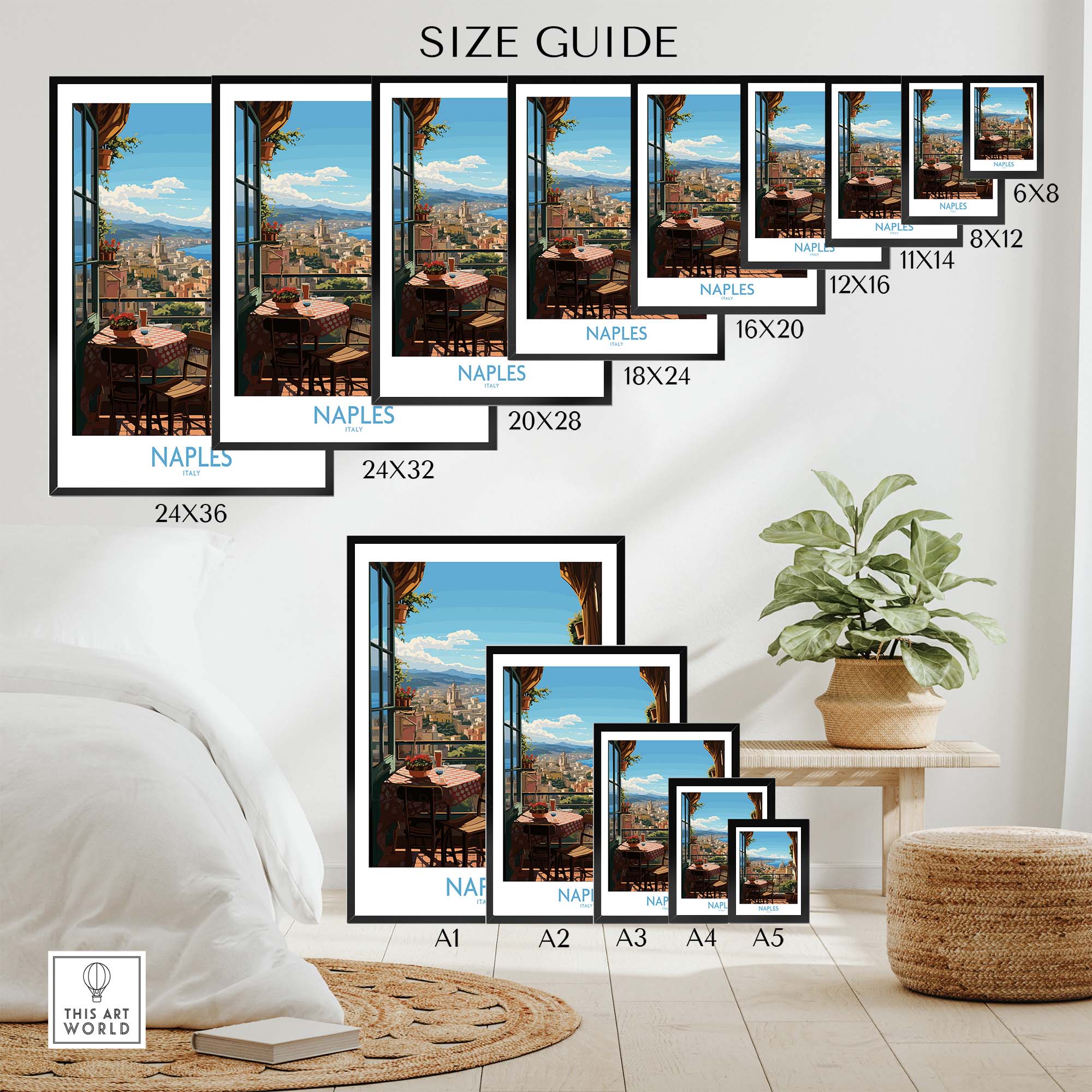Naples Travel Print