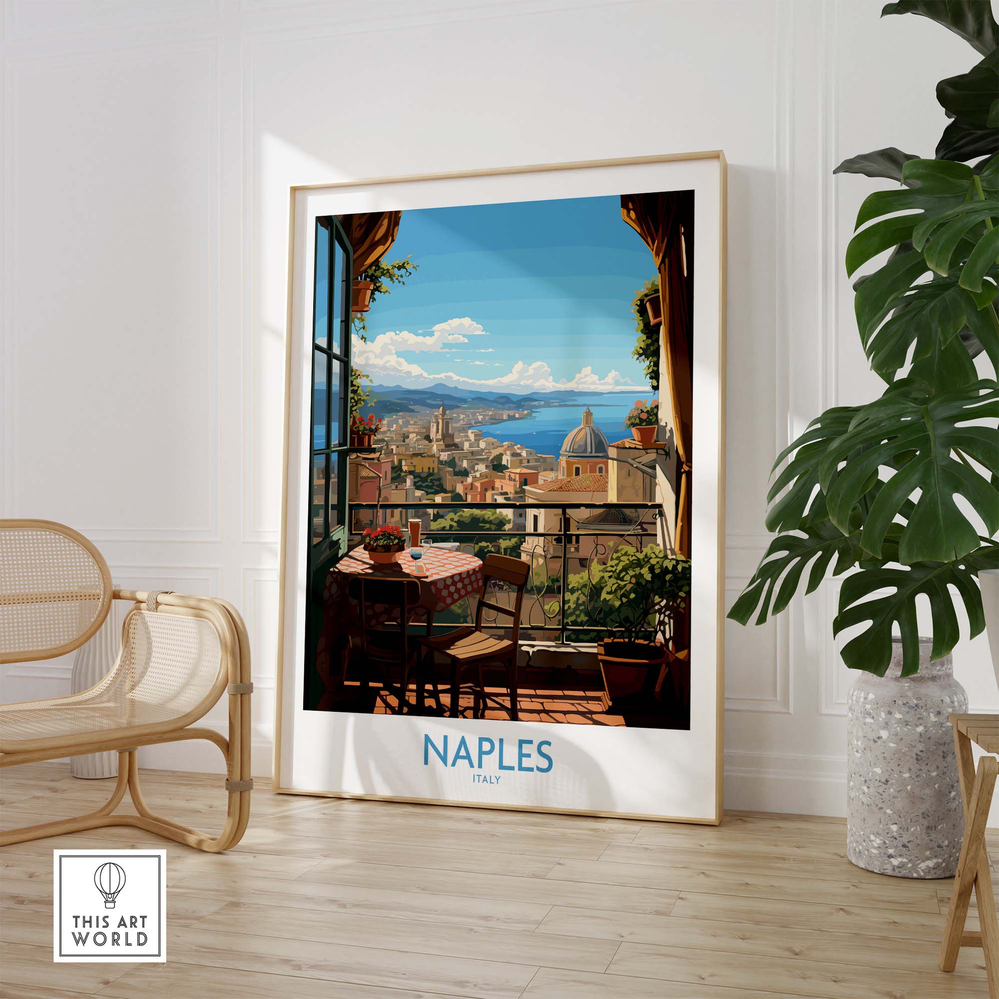 Naples Travel Print