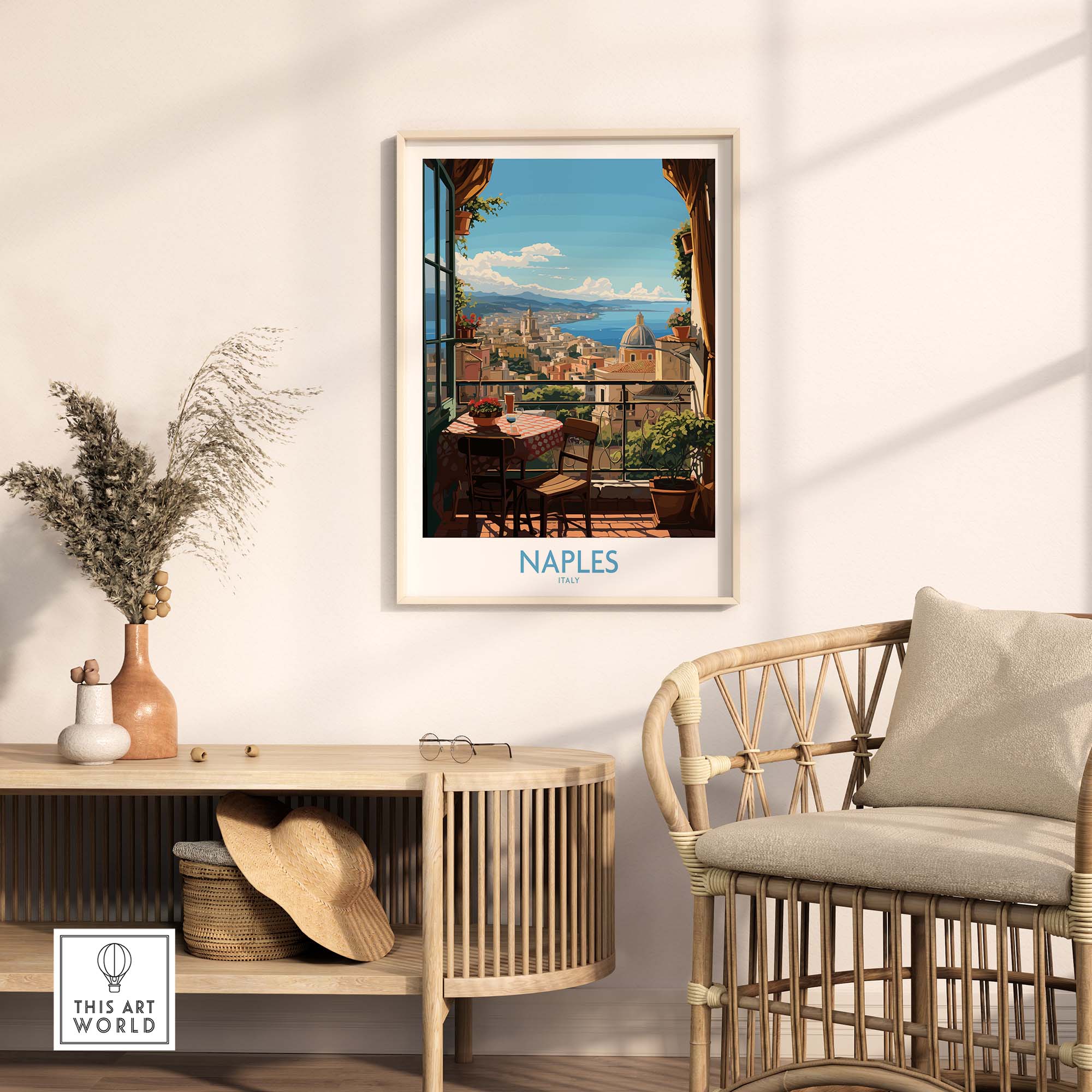 Naples Travel Print