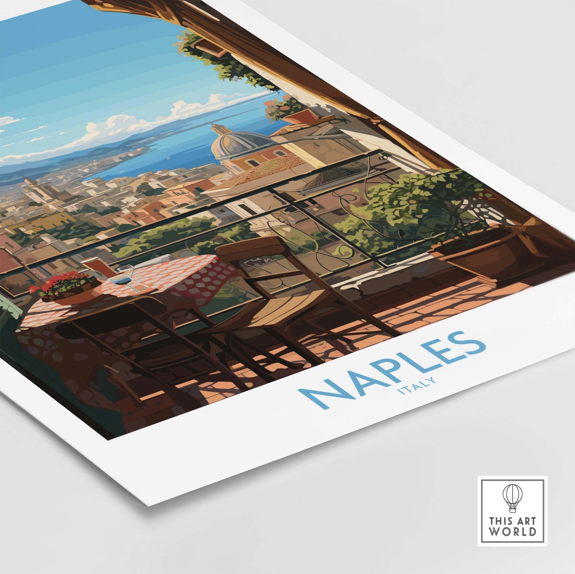 Naples Travel Print
