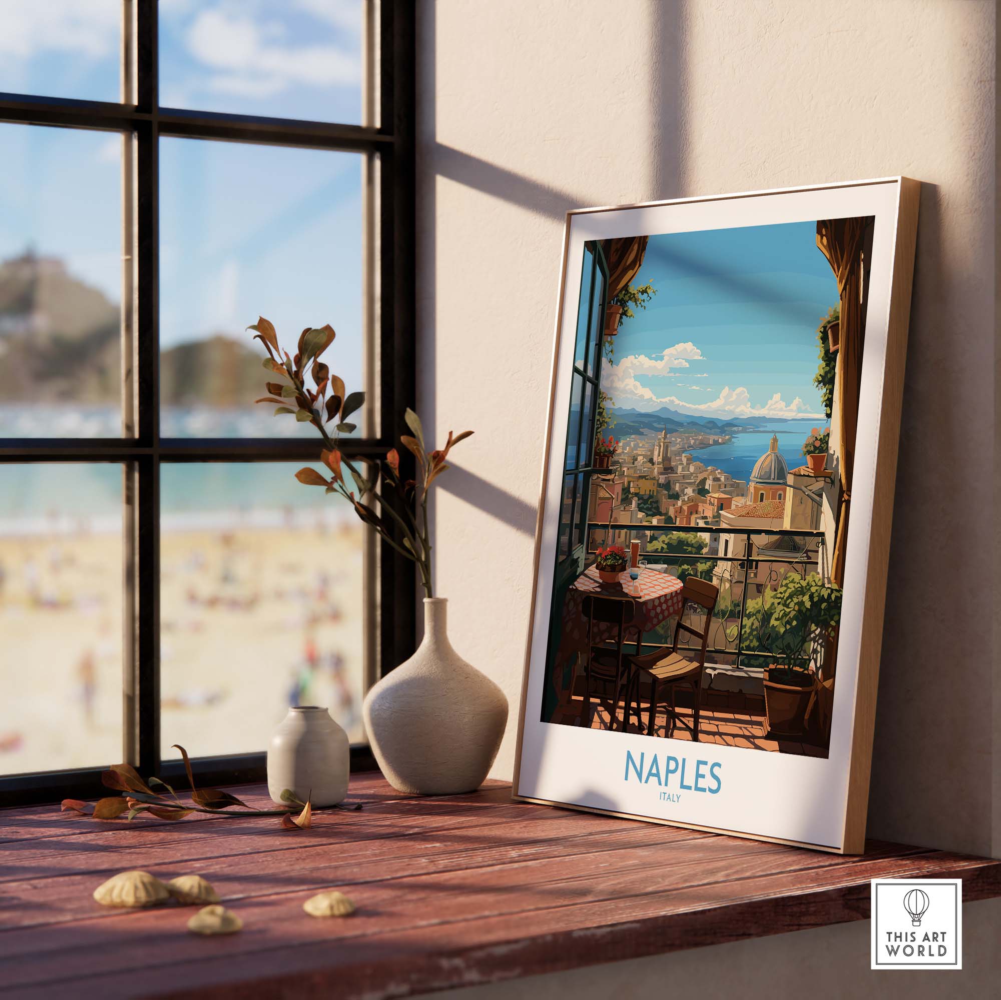 Naples Travel Print