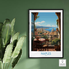 Naples Travel Print