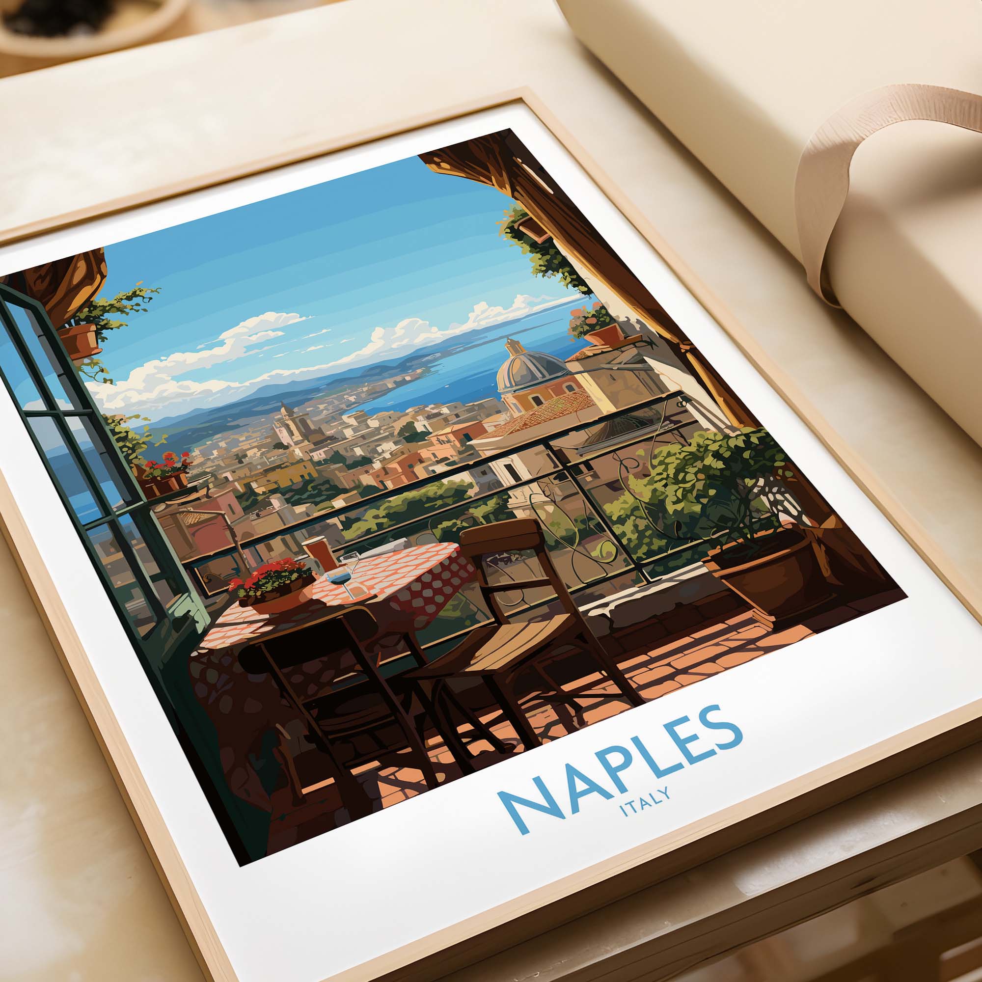 Naples Travel Print