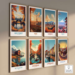 New Forest Wall Art featuring stunning depictions of nature and landmarks from around the world.