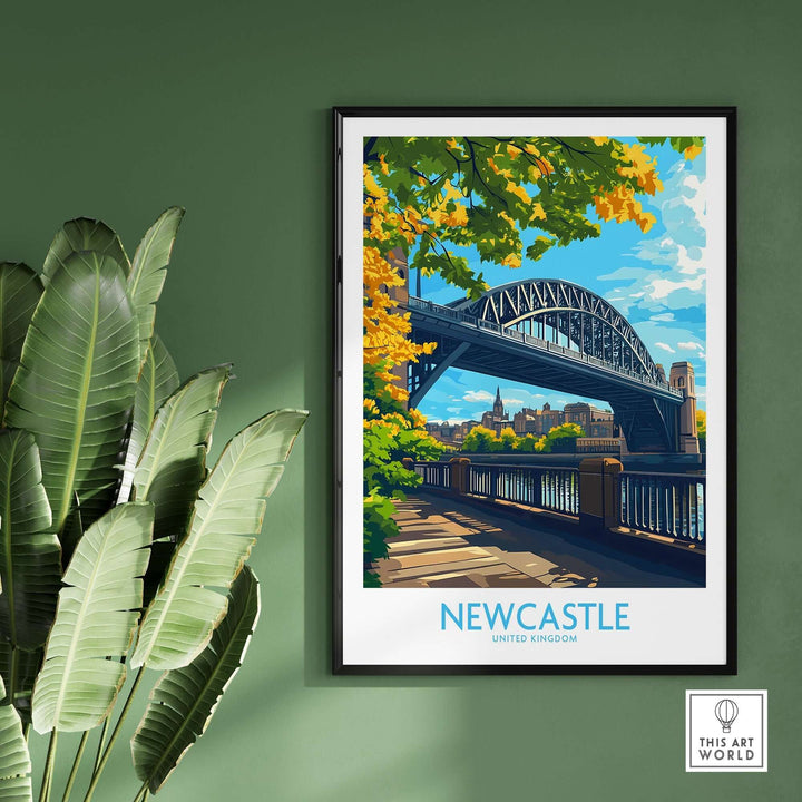 Newcastle upon Tyne Travel Poster