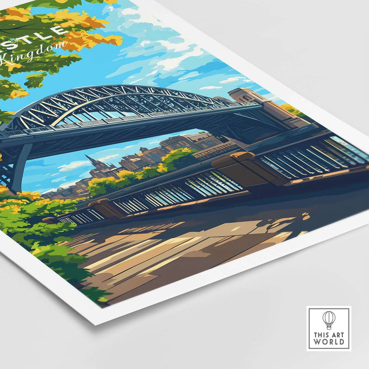 Newcastle upon Tyne Travel Print