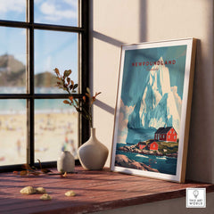 Newfoundland Canada Wall Art featuring a striking iceberg and coastal landscape, perfect for home decor.