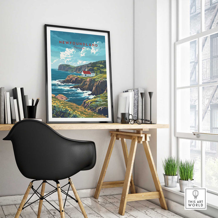 Newfoundland Coastline Poster-This Art World