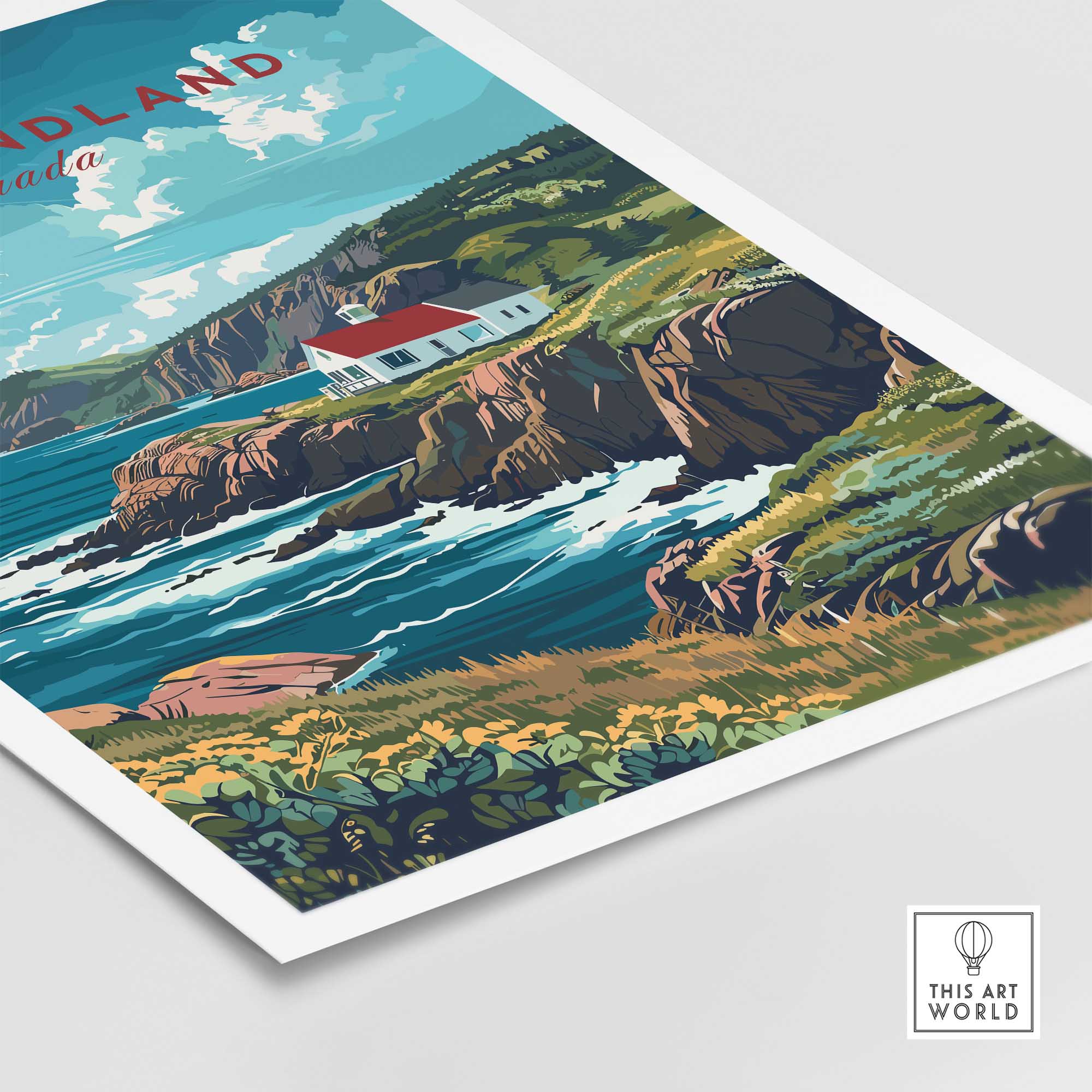 Newfoundland Coastline Poster-This Art World