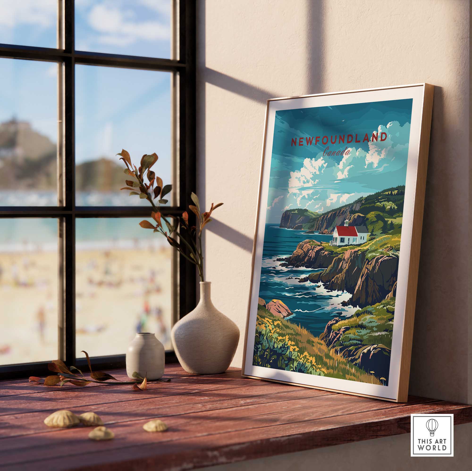 Newfoundland Coastline Poster-This Art World