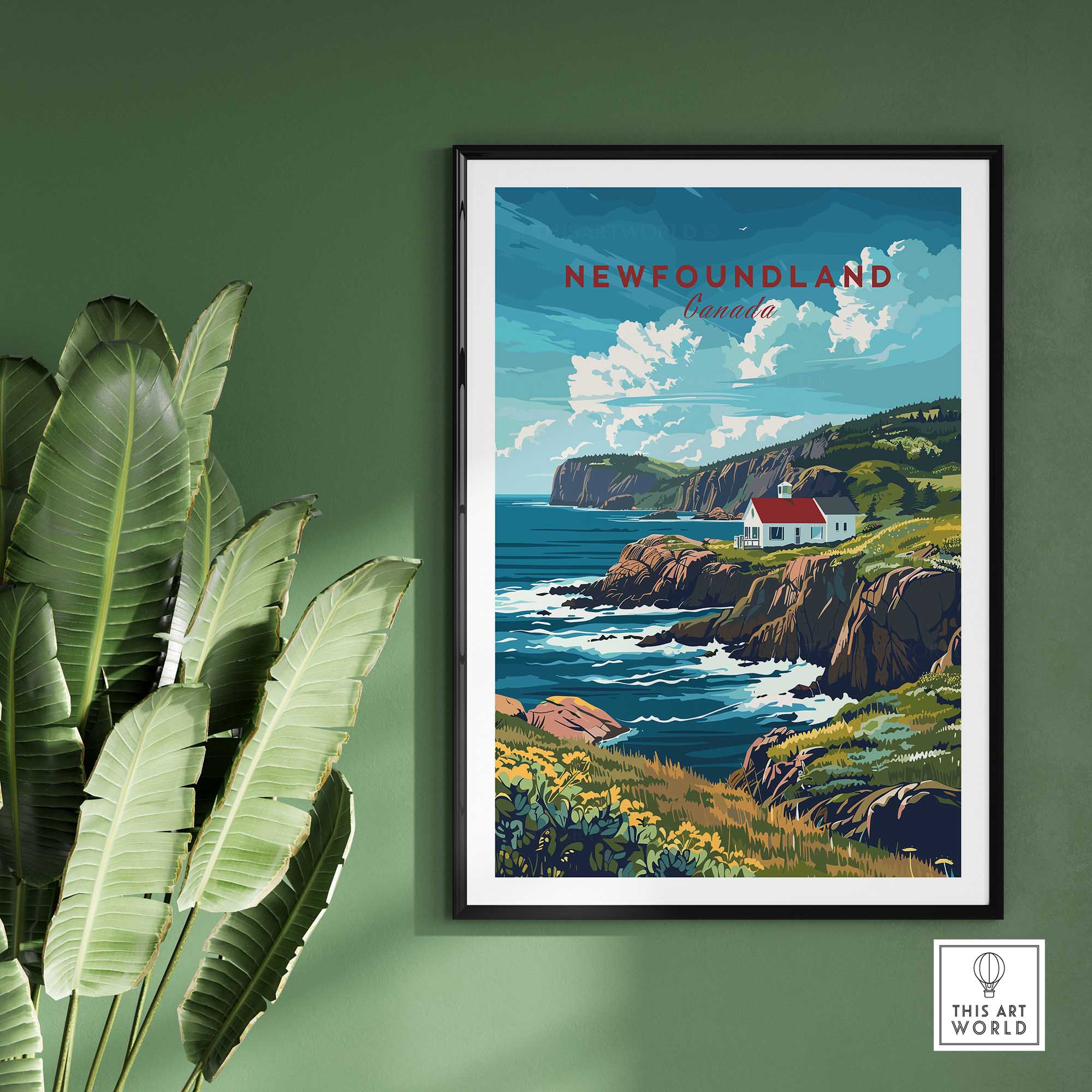 Newfoundland Coastline Poster-This Art World