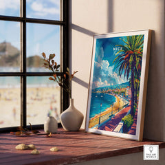 Nice Wall Art - French Riviera showcasing the vibrant landscape and charming essence of the French Riviera.