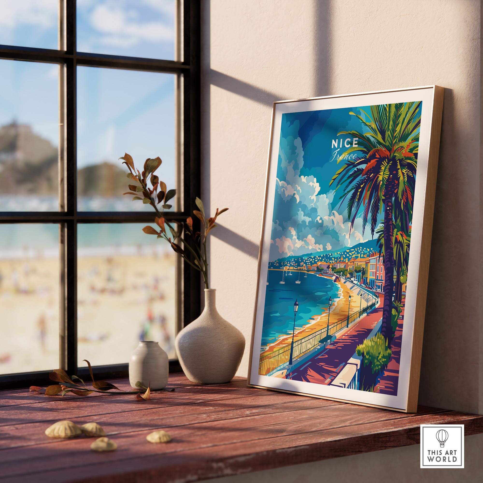 Nice Wall Art - French Riviera showcasing the vibrant landscape and charming essence of the French Riviera.