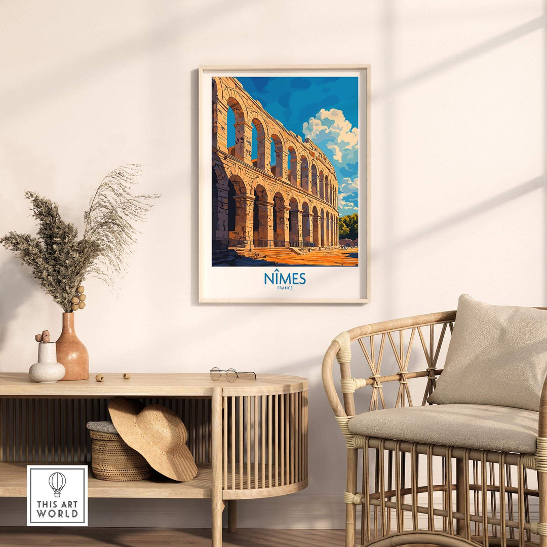 Nimes France Wall Art Print