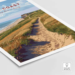 Norfolk Coast Poster showcasing stunning landscapes and serene coastal views.