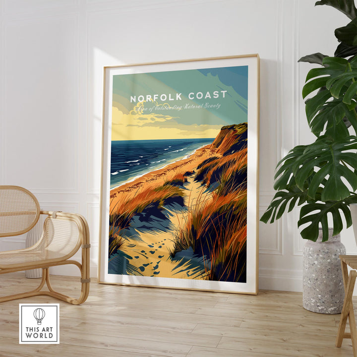 Norfolk Coast Poster Print
