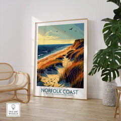 Norfolk Coast Wall Art Print showcasing serene coastal landscapes and natural beauty.