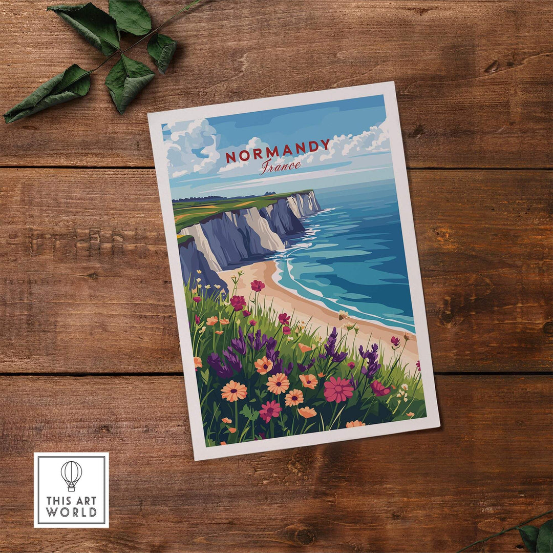 Normandy Travel Print