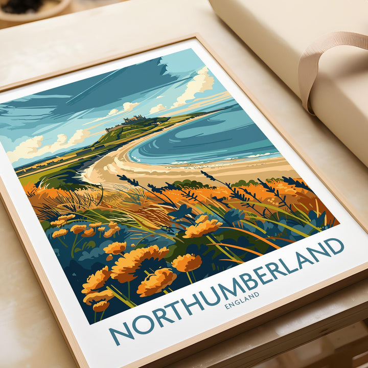 Northumberland Coast Poster