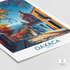 Oaxaca Poster part of our best collection or travel posters and prints - ThisArtWorld