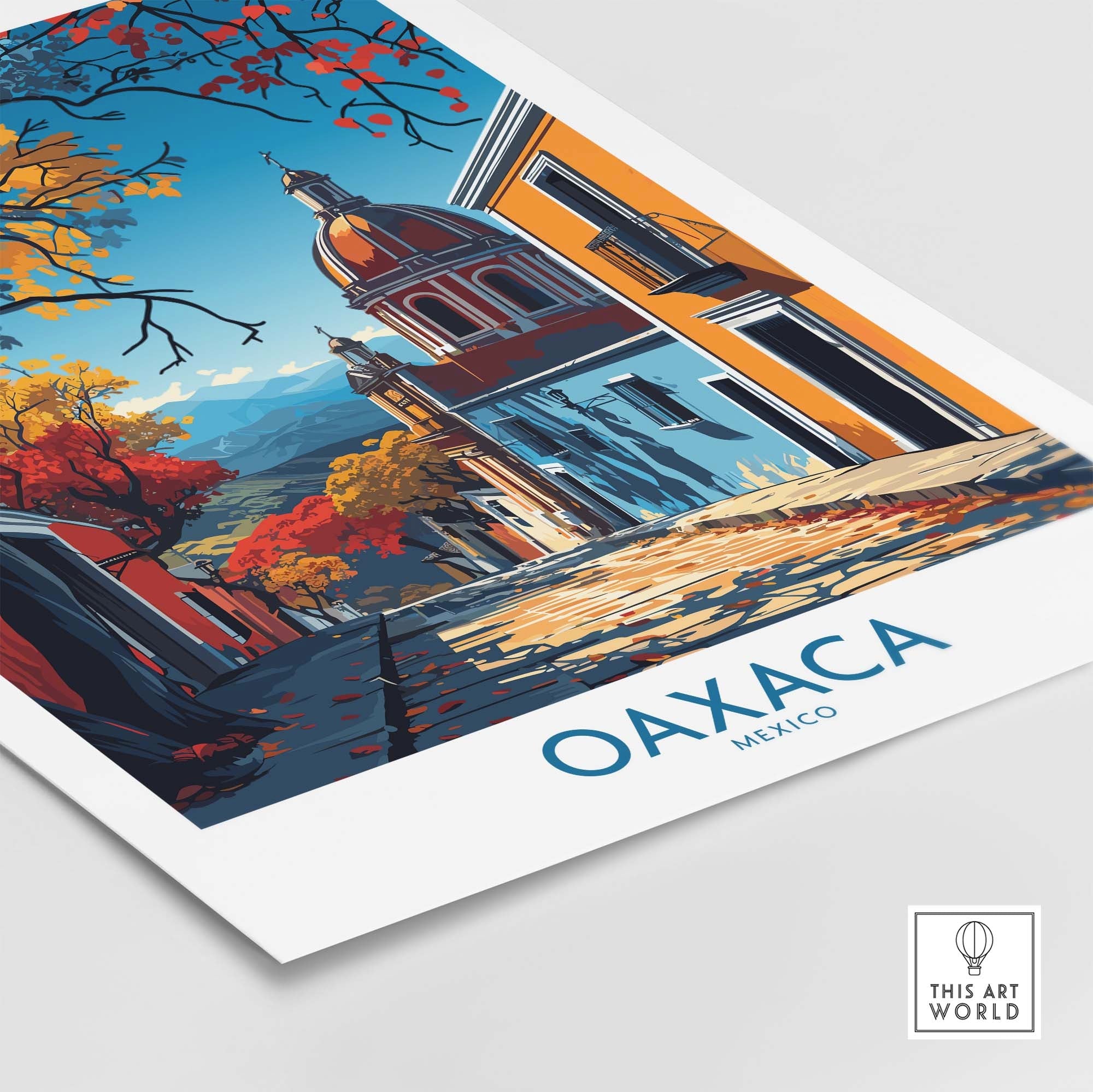Oaxaca Poster part of our best collection or travel posters and prints - ThisArtWorld