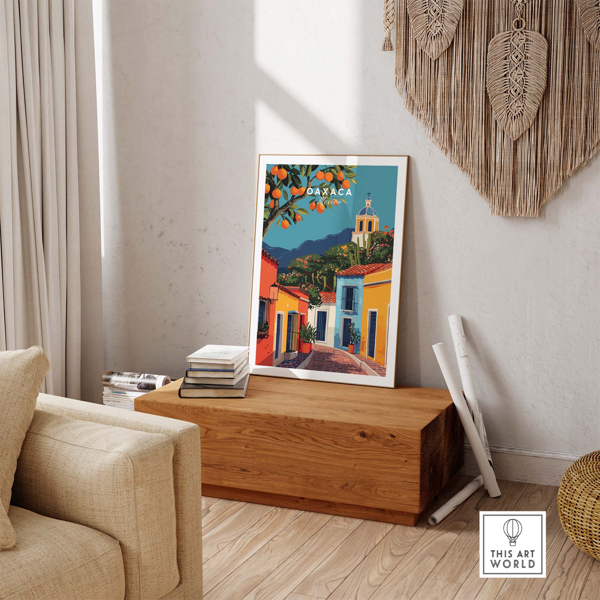 Oaxaca Print Mexico part of our best collection or travel posters and prints - ThisArtWorld