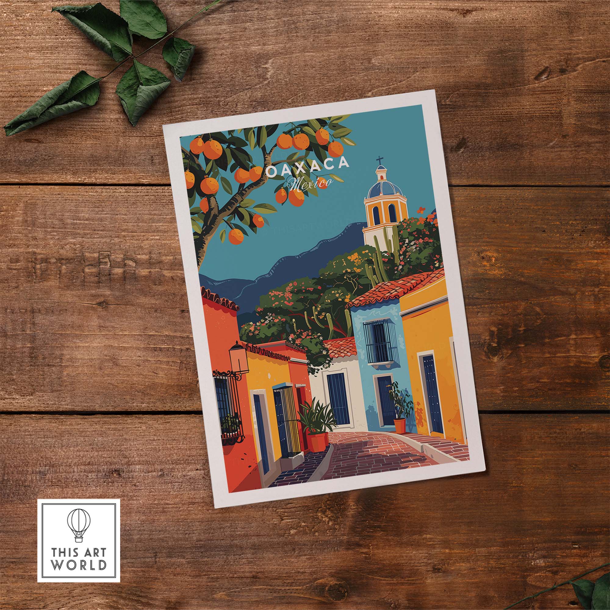 Oaxaca Print Mexico part of our best collection or travel posters and prints - ThisArtWorld