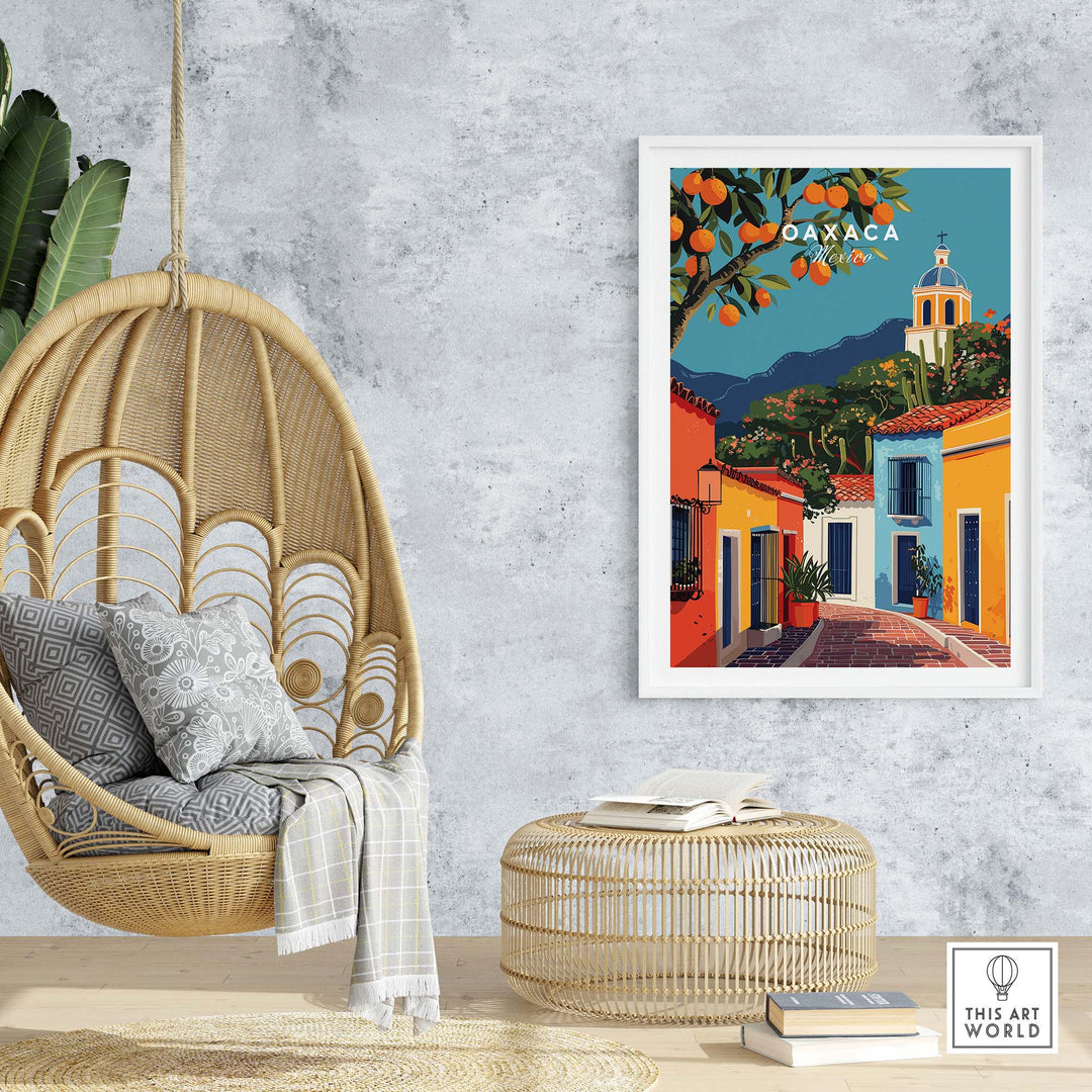 Oaxaca Print Mexico part of our best collection or travel posters and prints - ThisArtWorld