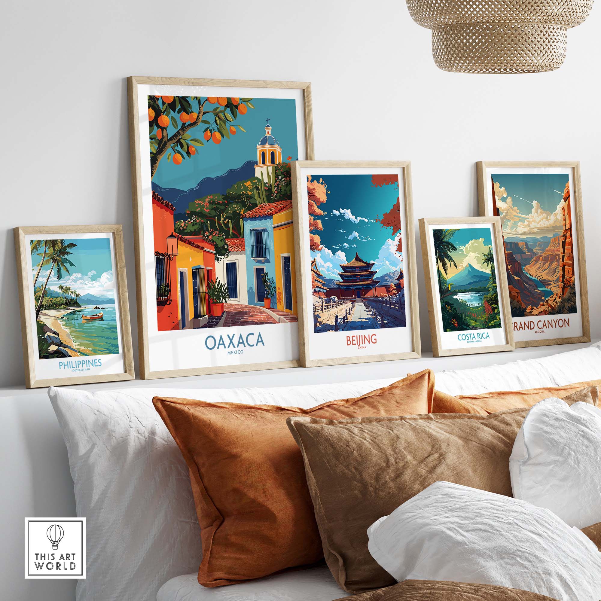 Oaxaca Travel Poster part of our best collection or travel posters and prints - ThisArtWorld