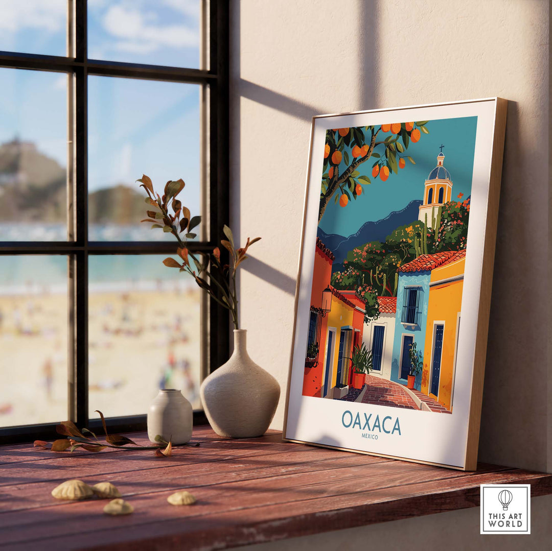 Oaxaca Travel Poster part of our best collection or travel posters and prints - ThisArtWorld