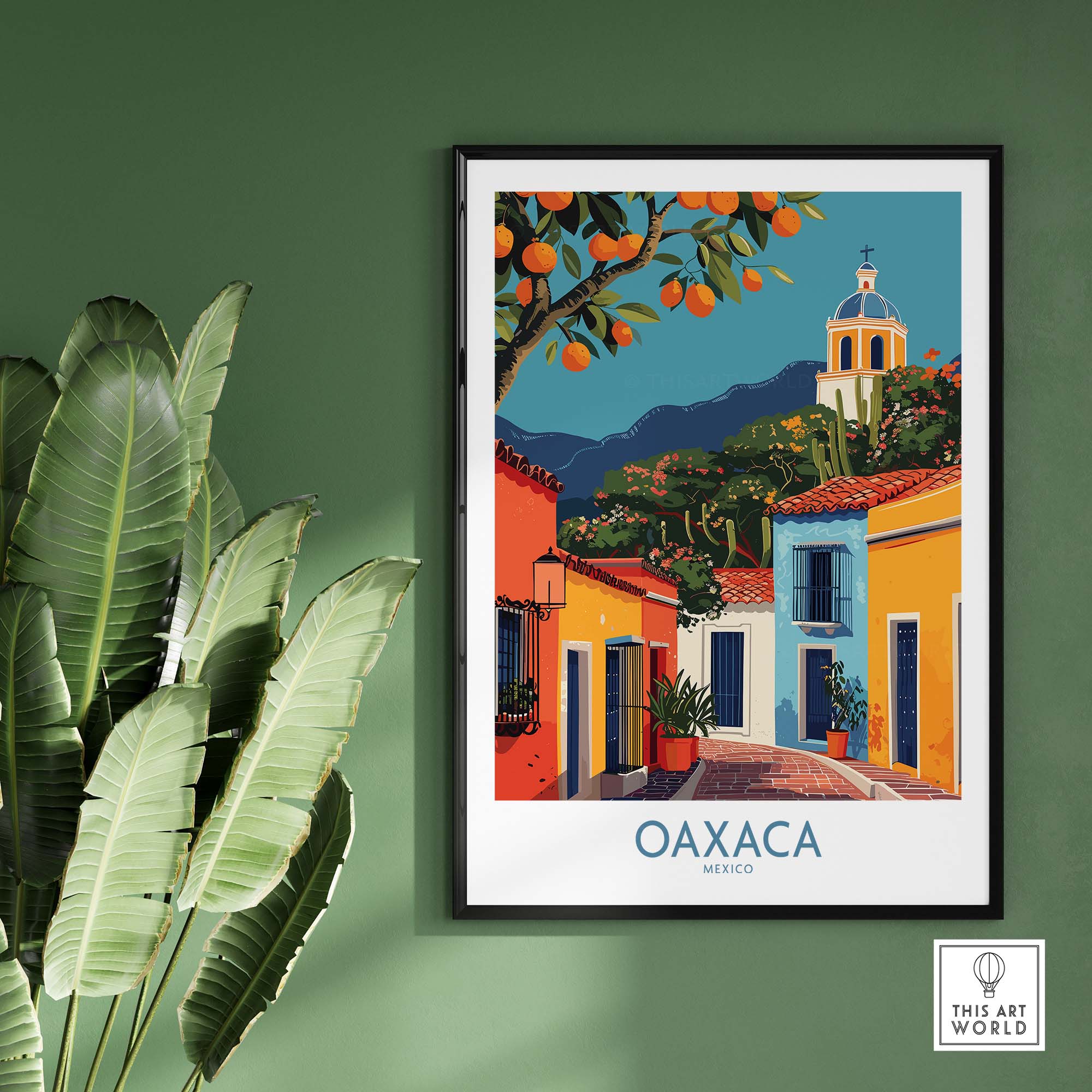 Oaxaca Travel Poster part of our best collection or travel posters and prints - ThisArtWorld