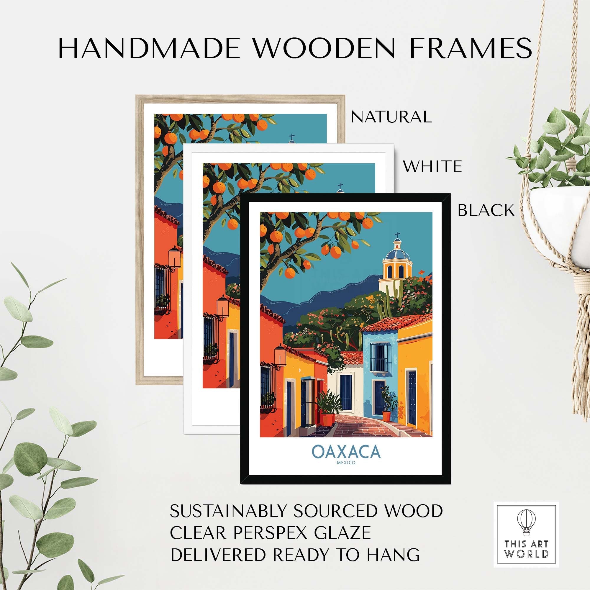 Oaxaca Travel Poster part of our best collection or travel posters and prints - ThisArtWorld