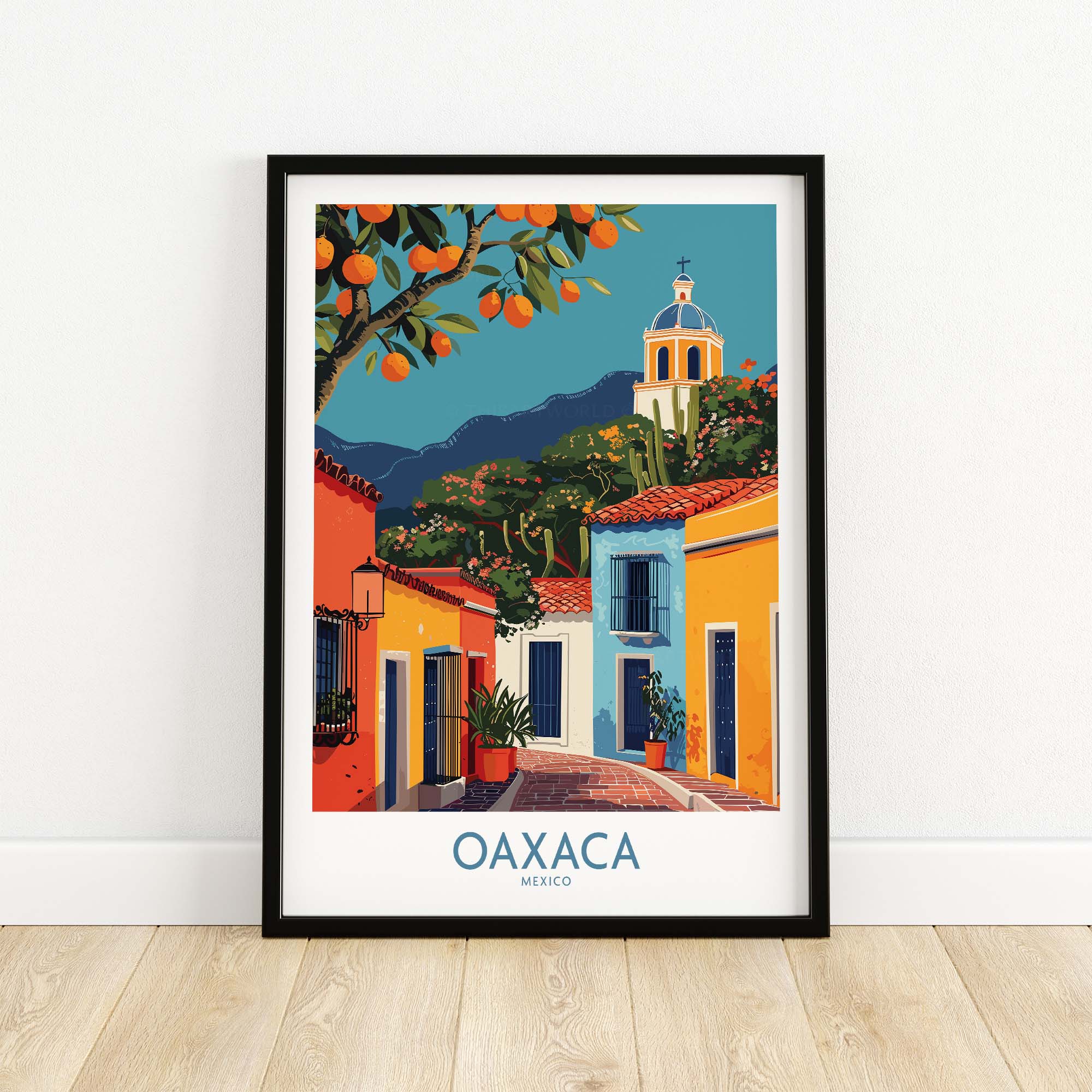 Oaxaca Travel Poster part of our best collection or travel posters and prints - ThisArtWorld