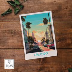 Orlando Poster part of our best collection or travel posters and prints - This Art World