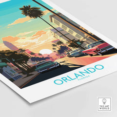 Orlando Poster part of our best collection or travel posters and prints - This Art World