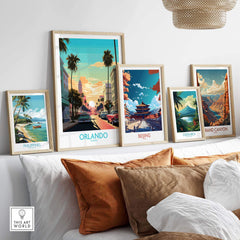Orlando Poster part of our best collection or travel posters and prints - This Art World