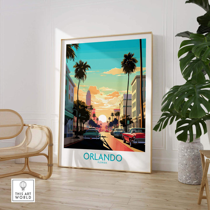 Orlando Poster part of our best collection or travel posters and prints - This Art World