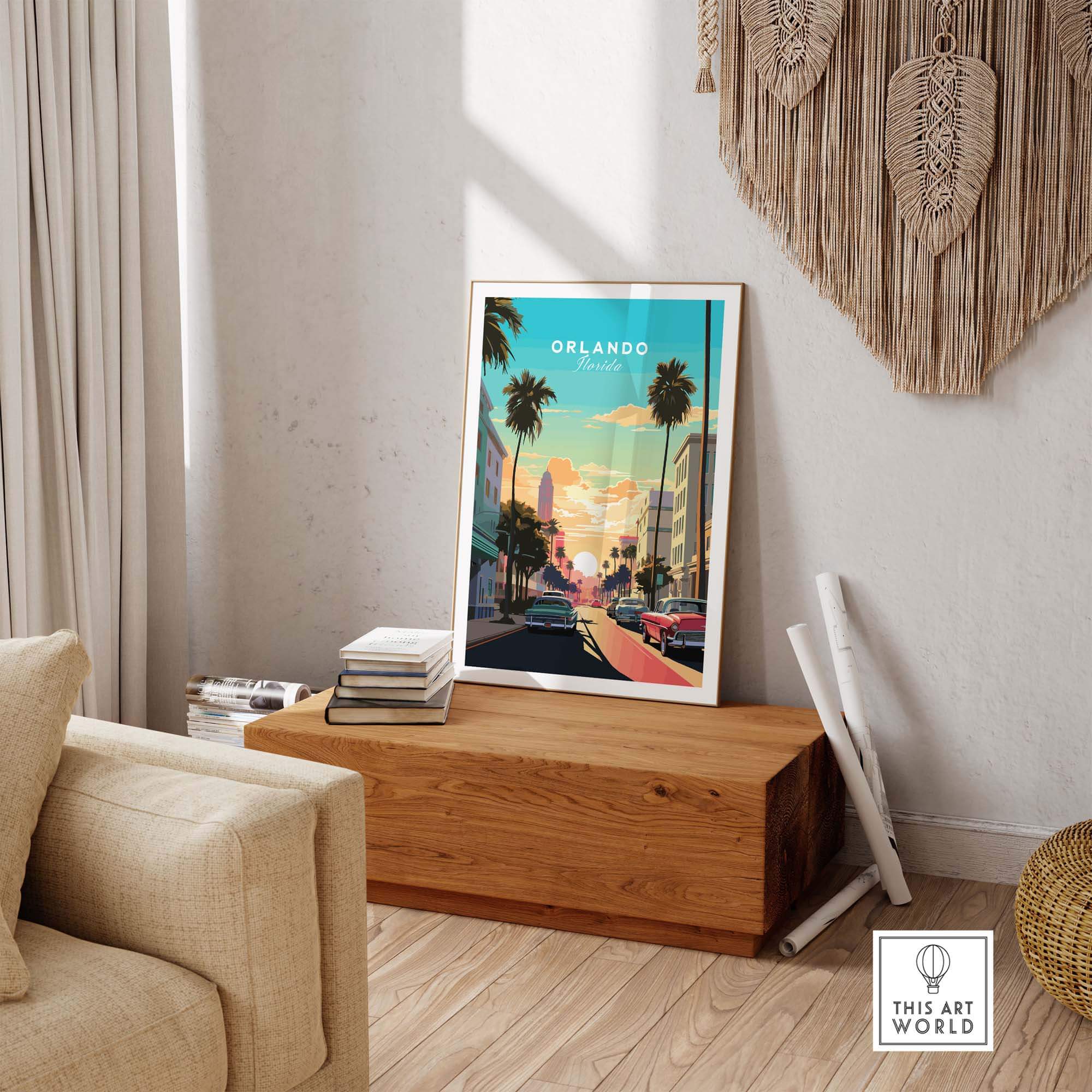 Orlando Print part of our best collection or travel posters and prints - This Art World