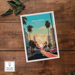 Orlando Print part of our best collection or travel posters and prints - This Art World