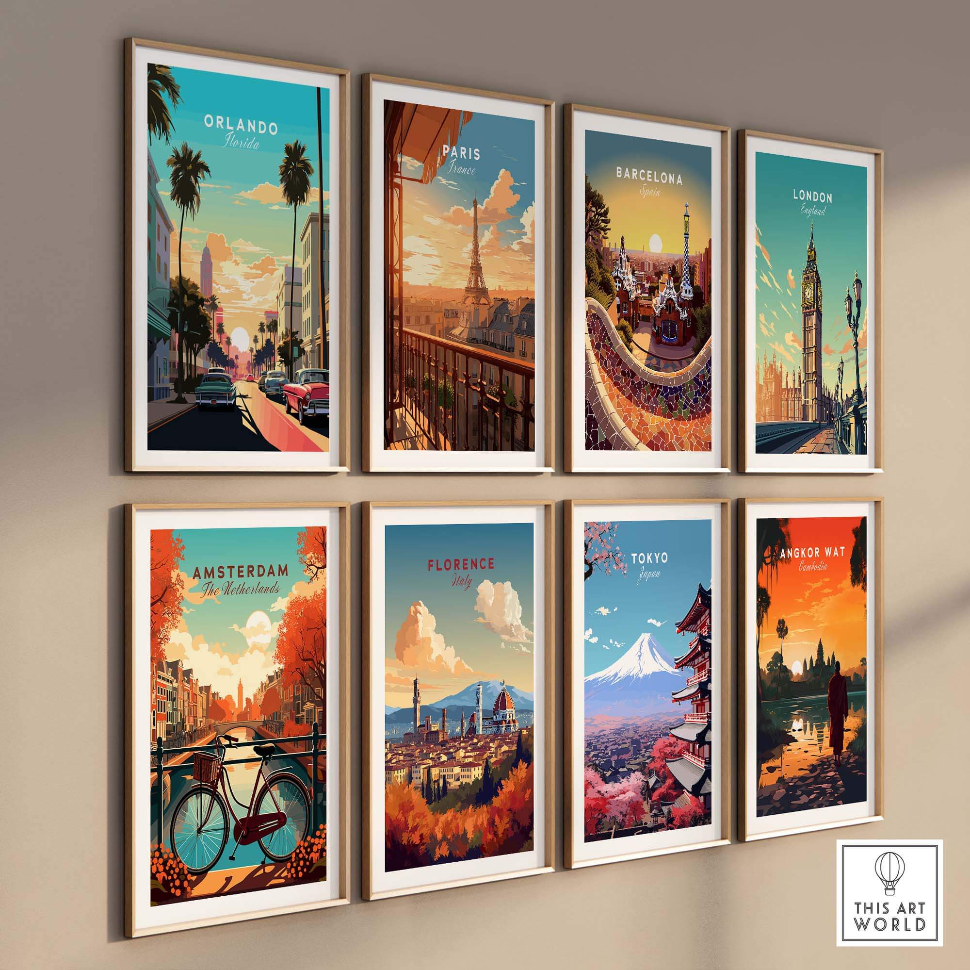 Orlando Print part of our best collection or travel posters and prints - This Art World