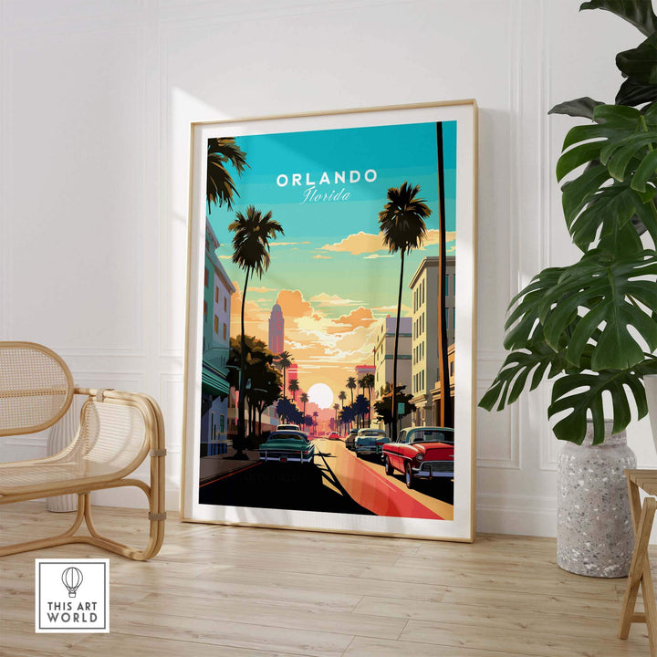 Orlando Print part of our best collection or travel posters and prints - This Art World