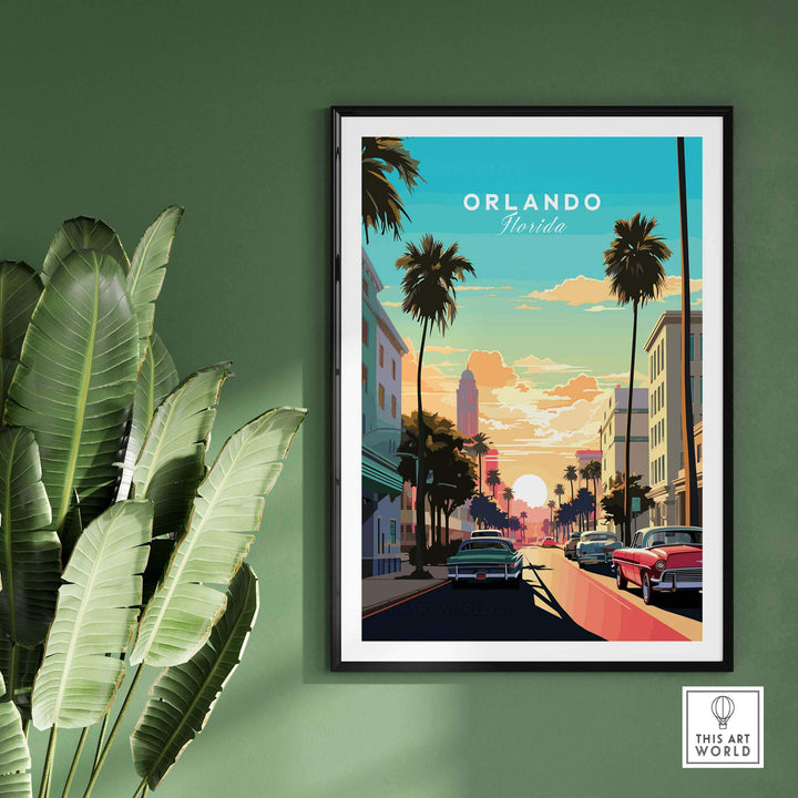 Orlando Print part of our best collection or travel posters and prints - This Art World