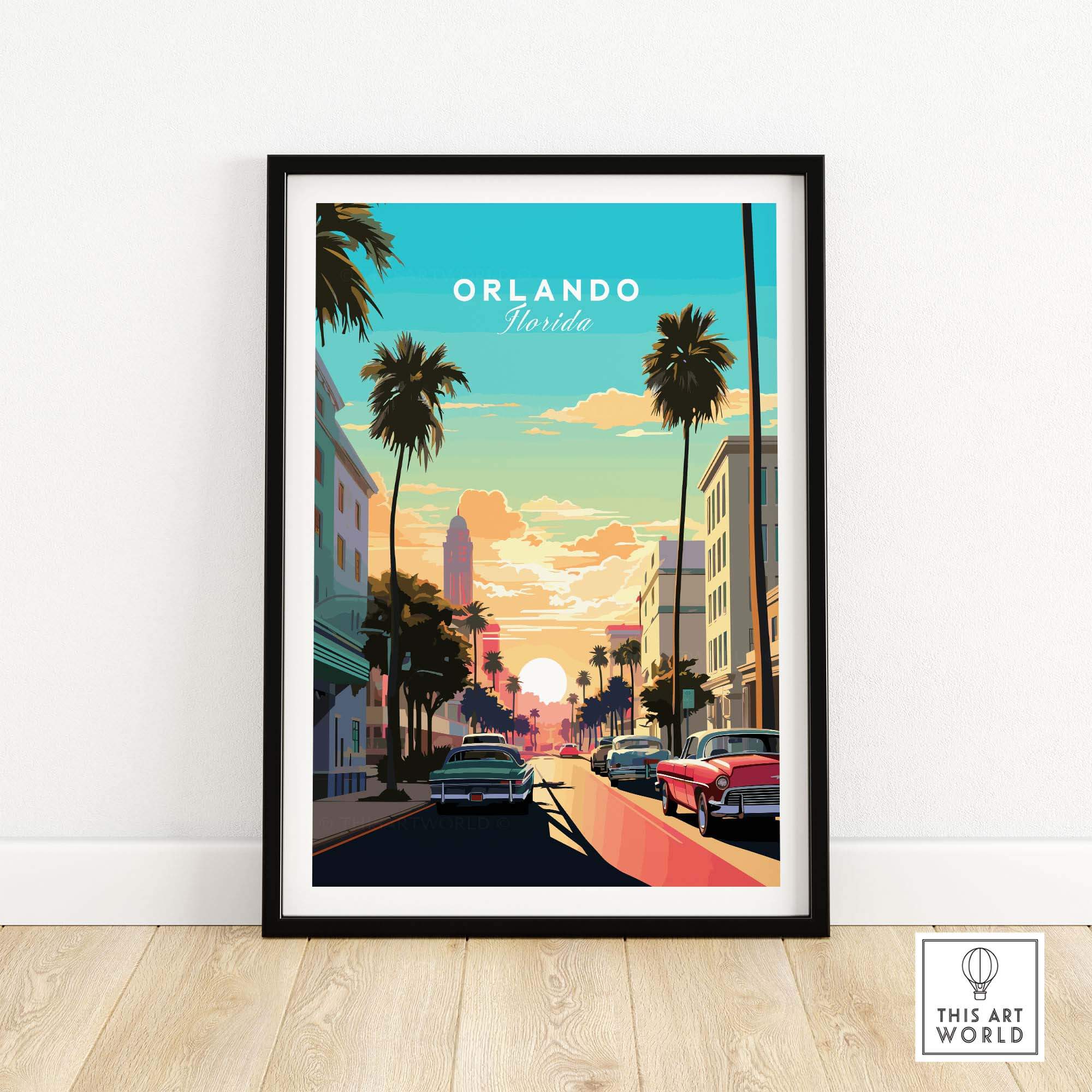 Orlando Print part of our best collection or travel posters and prints - This Art World