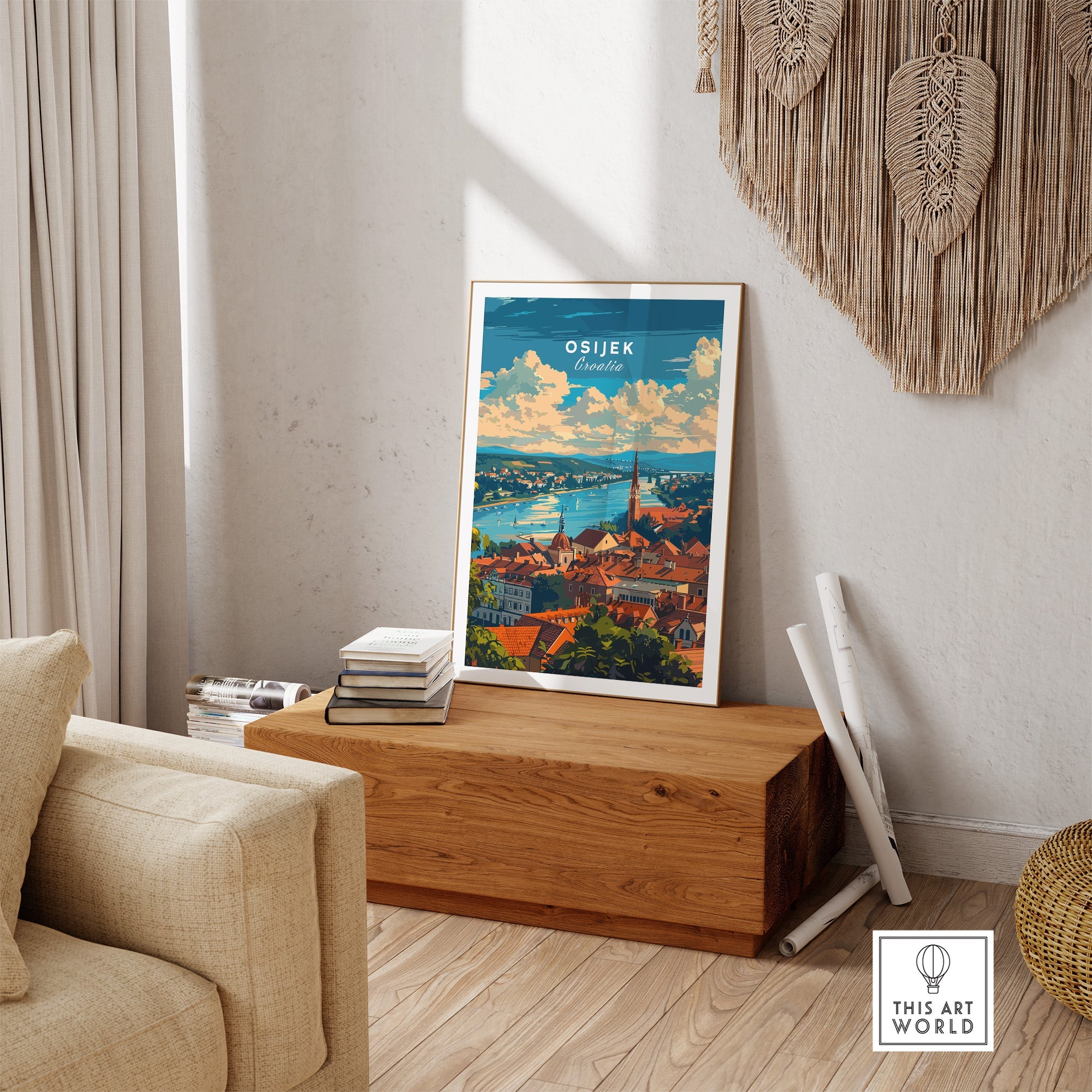 Osijek Croatia Poster-This Art World