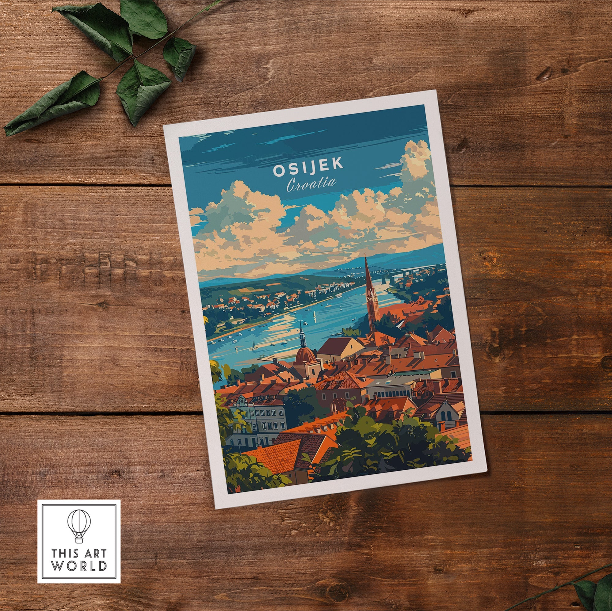 Osijek Croatia Poster-This Art World